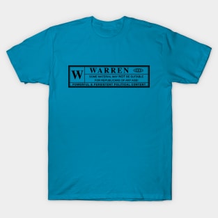 elizabeth warren warning label T-Shirt